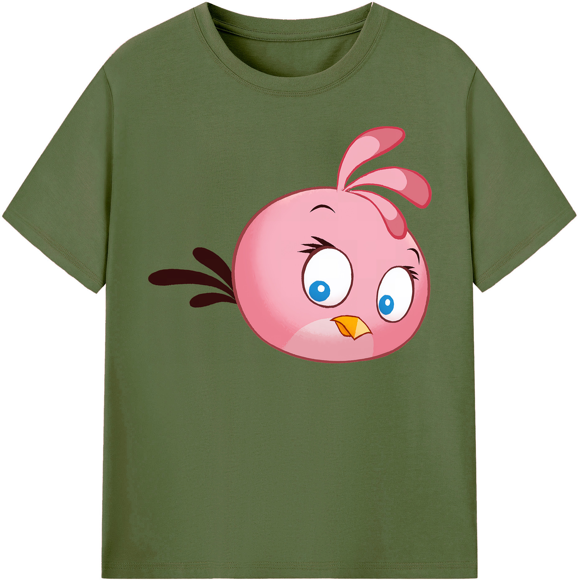 （画像用） Angry Birds アングリーバード 綿100％半袖Tシャツ（フロントプリント）